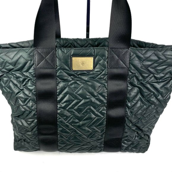Tory Burch Tote Bag Jaden Black Quilted handbag - Picture 2 of 12